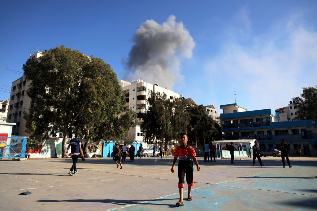 Gazan lapset elävät konfliktin keskellä. Kuva: © UNICEF/UN0463026/El Baba