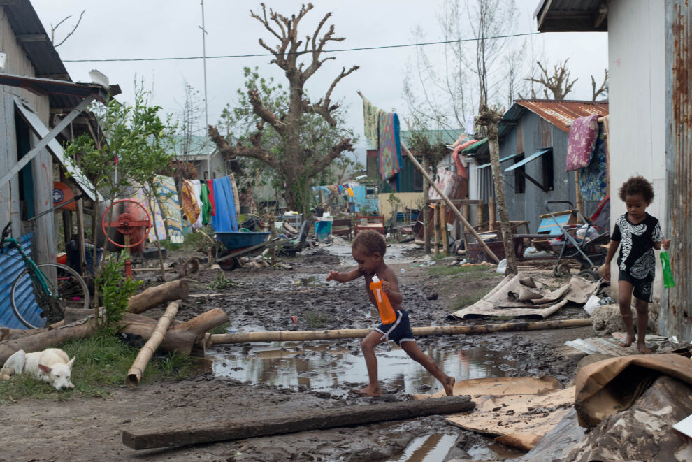 Hirmumyrsky Pam aiheutti suurta tuhoa erityisesti Vanuatussa. © UNICEF/NYHQ2015-0435/UNICEF Pacific