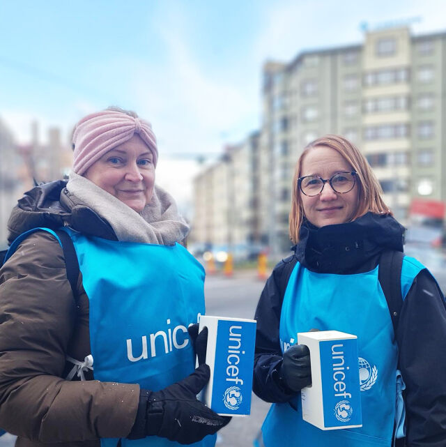 UNICEF-tapahtuma Joensuussa.