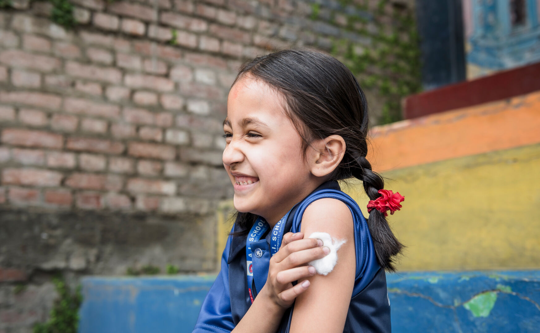 UNICEF-vapaaehtoiset tuulettavat