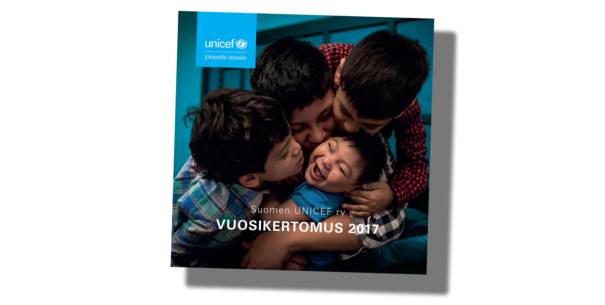 Suomen UNICEFin vuosikertomus 2017 kansikuva